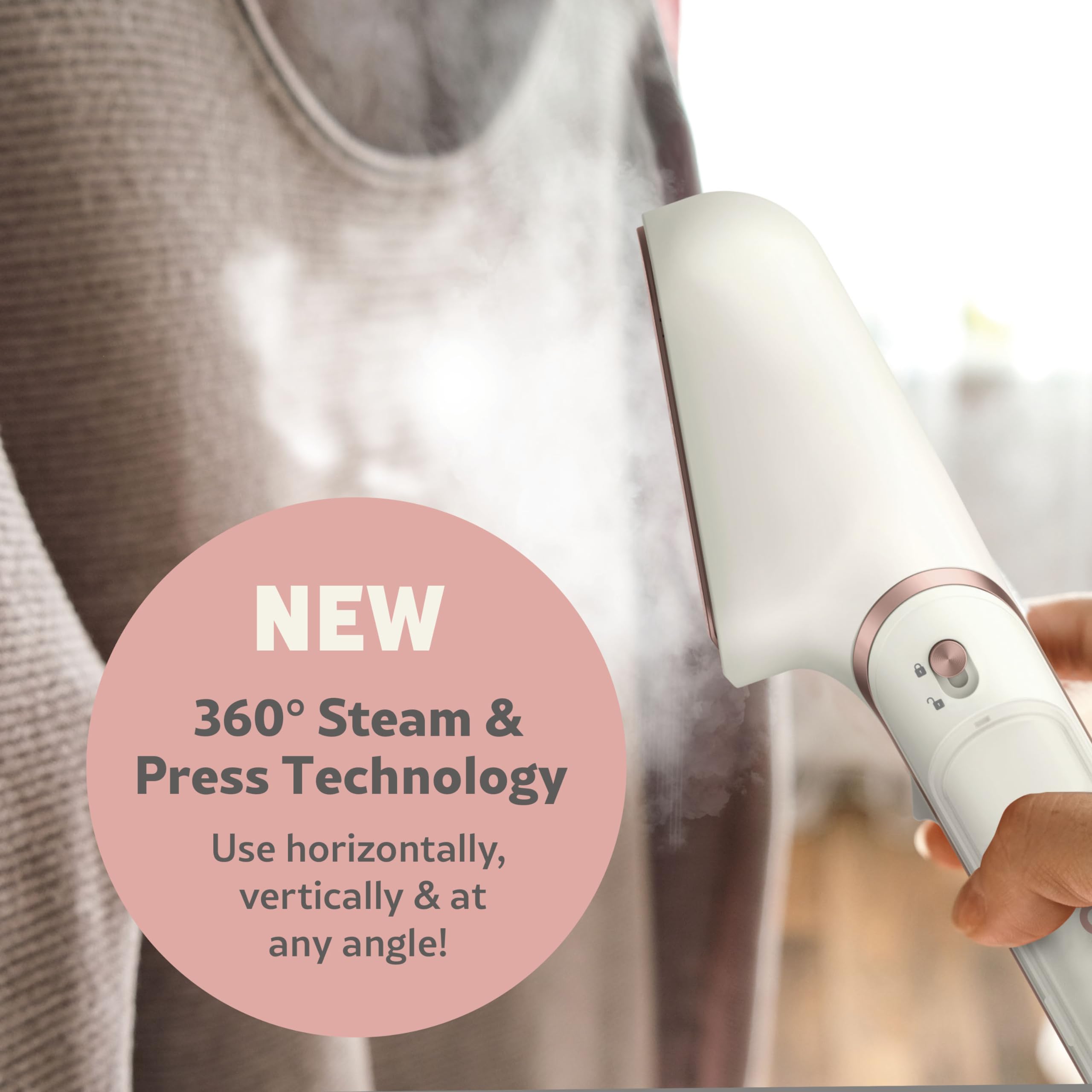 Conair Steam Stylist | Press Iron & Steamer - Great for Home, Office, or Travel | 3-in-1 Steam Iron for Quick Wrinkle Removal | Dry Cleaner-Quality Creasing and Pressing Made Easy