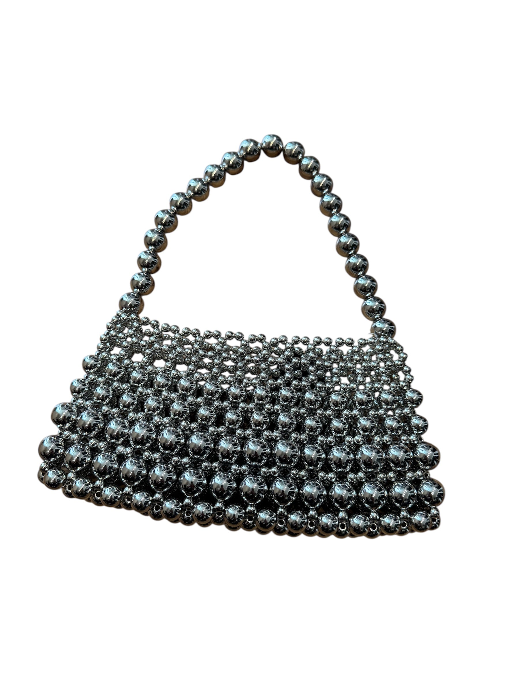 Metallic Beaded Handbag